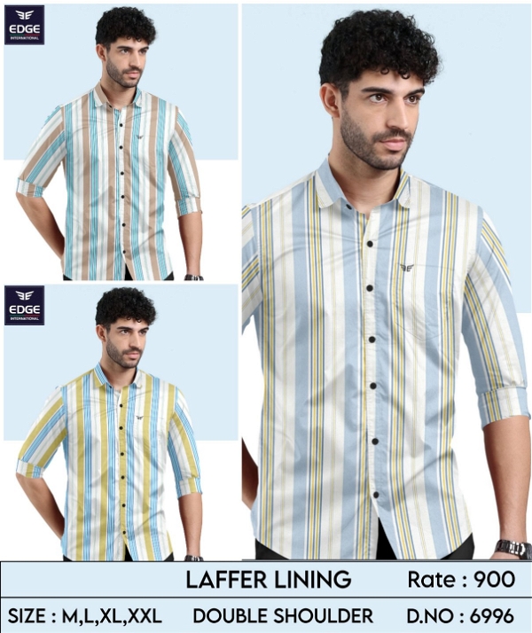 Fancy Laffer Lining Shirt 6996 - 3 . Sizes : 4 ( M L XL XXL )