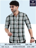 Fancy 50's Yarn Dyed Twill Check Shirt 6989 - 2 . Sizes : 3 ( M L XL )