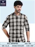 Fancy 50's Yarn Dyed Check Shirt 6987 - 2 . Sizes : ( M L XL )