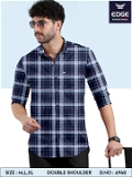 Fancy Twill Discharge Check Shirt 6948 - 3 . Sizes : 3 ( M L XL )