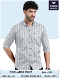 Fancy Twill Discharge Printed Shirt 6953 - 3 . Sizes : 3 ( M L XL )