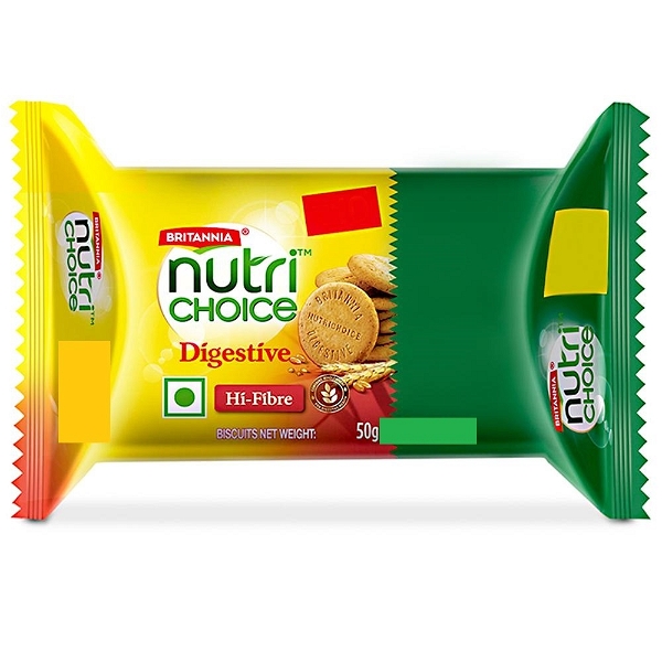 Britannia NutriChoice Digestive Hi-Fibre Biscuit - 50 Gm