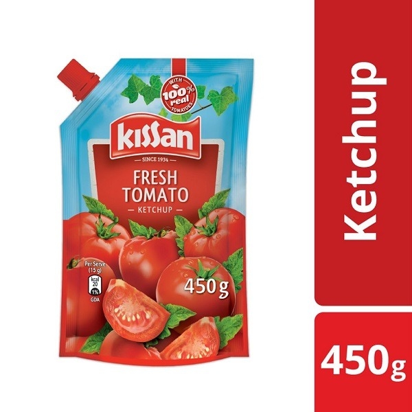 Kissan Fresh Tomato Ketchup Pouch - 450 Gm