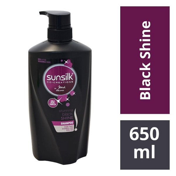 Sunsilk Stunning Black Shine Shampoo - 650 Ml