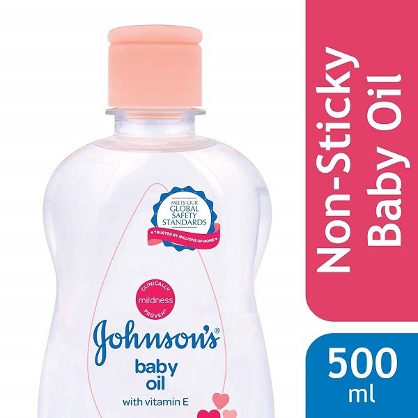 Johnson Baby Oil with Vitamin E - 500 Ml