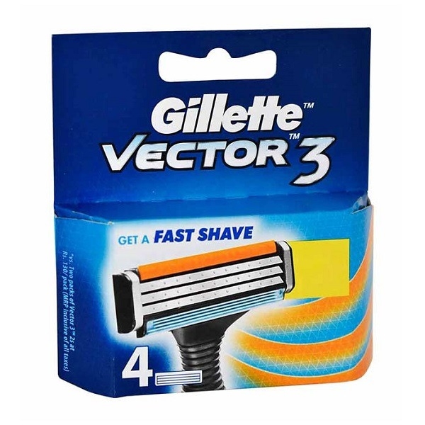 Gillette Vector3 Cartridge - 4 Units