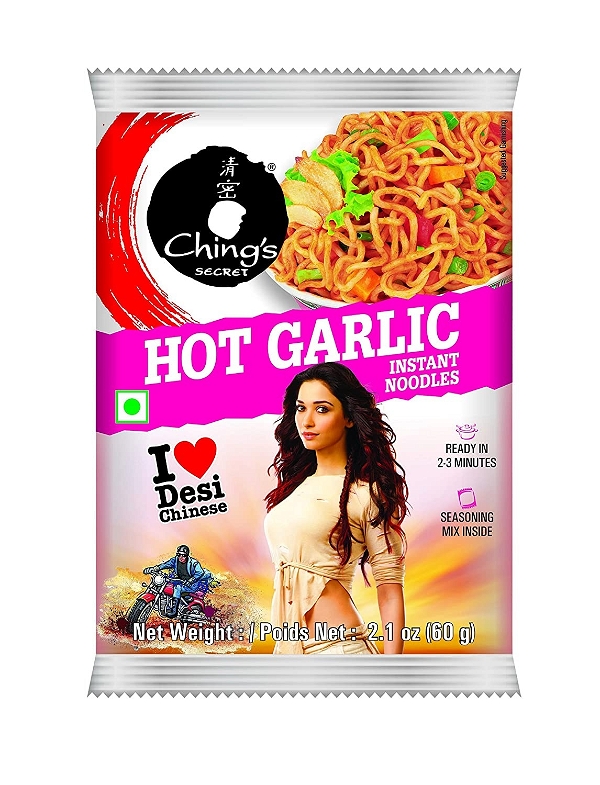 Ching Hot Garlic Instant Noodles - 60 Gm