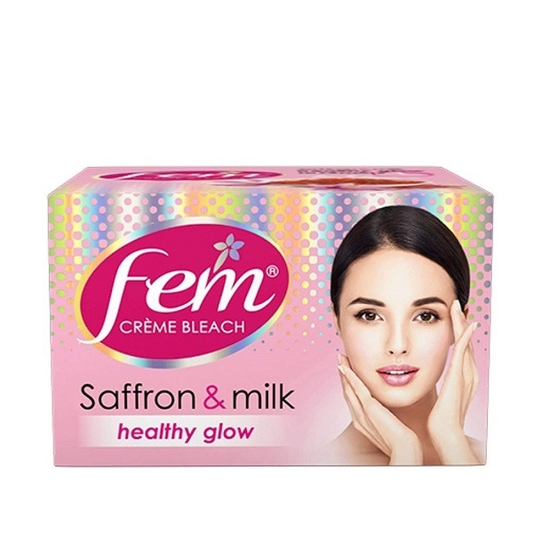 Fem Fairness Naturals Saffron Creme Bleach - 24 Gm
