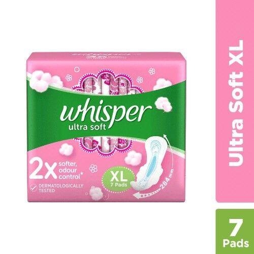 Whisper Ultra Soft Wings Pads XL - 7 Pads