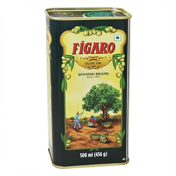 Figaro Pure Olive Oil Tin - 500 Ml
