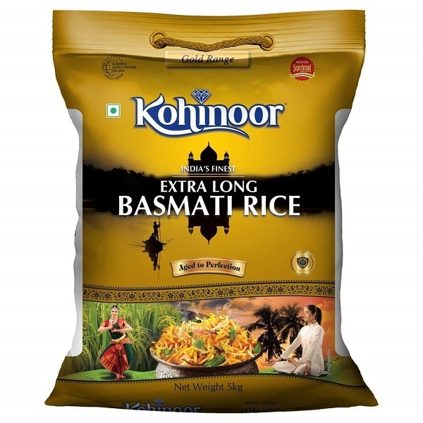 Kohinoor Extra Long Basmati Rice - Gold - 5 Kg