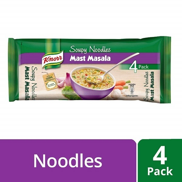 Knorr Soupy Noodles Mast Masala - 4 x 75 Gm