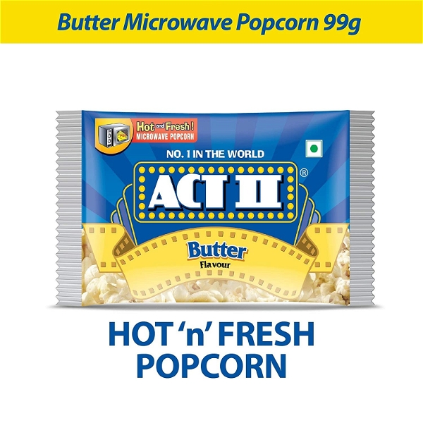 ACT II Microwave Butter Popcorn - 99 Gm