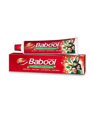 Dabur Babool Toothpaste - 175g + Free 1 Brush