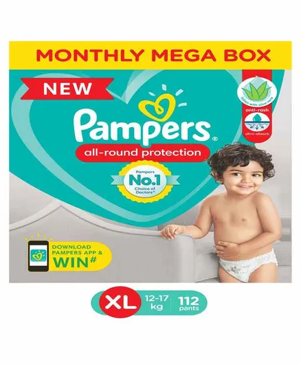 Pampers Happy Skin Size-XL - (12 To 17 Kg) 34 Pants