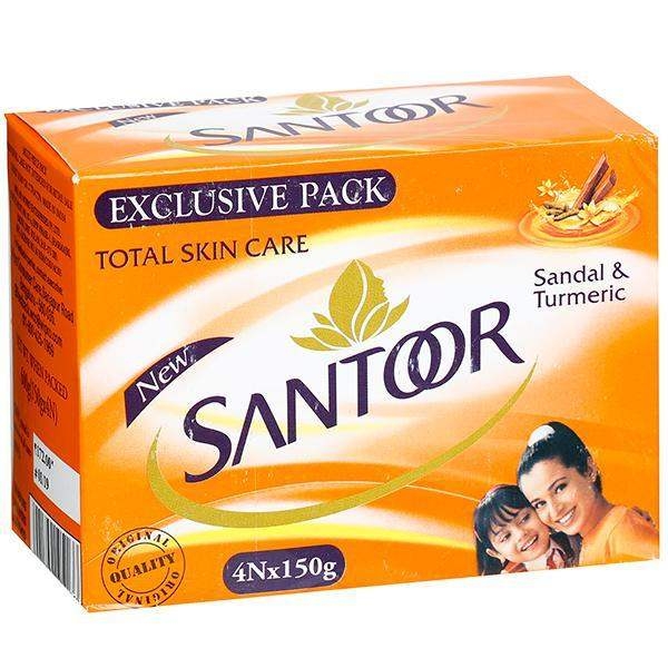 Santoor Total Skin Care Soap - 400g (Handwash Free)