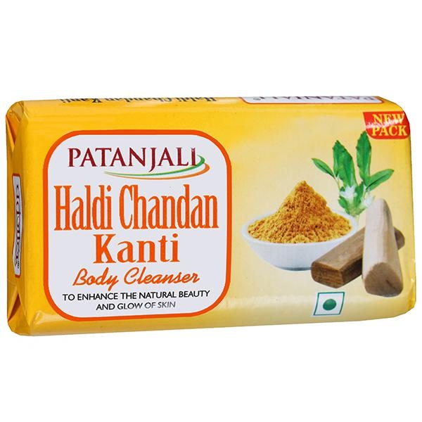 Patanjali Haldi Chandan Kanti Bath Soap - 150 X 3 = 450g + 10/- Toothpaste