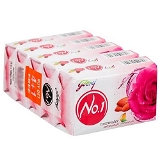Godrej No 1 Rose Water Almond Soap - 100g X 5