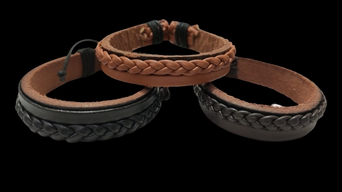 4pcsset Men Boys Leather Bracelet Woven Bangles Vintage Male Birthday Gift Jewelry  Wristband  Fruugo IN