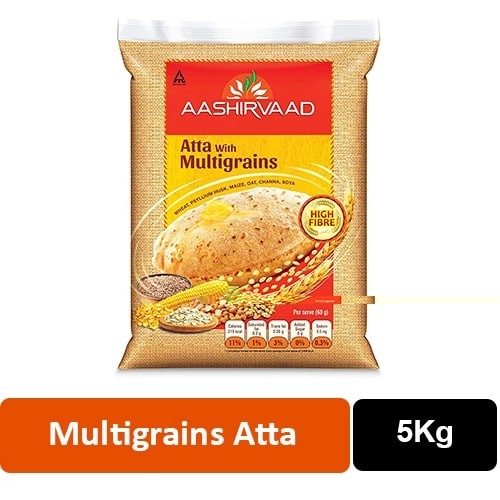 Aashirvaad Atta With Multigrain - 5kg