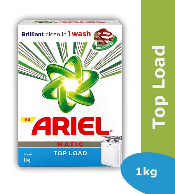 Ariel Matic Detergent Washing Powder - Top Load - 1kg
