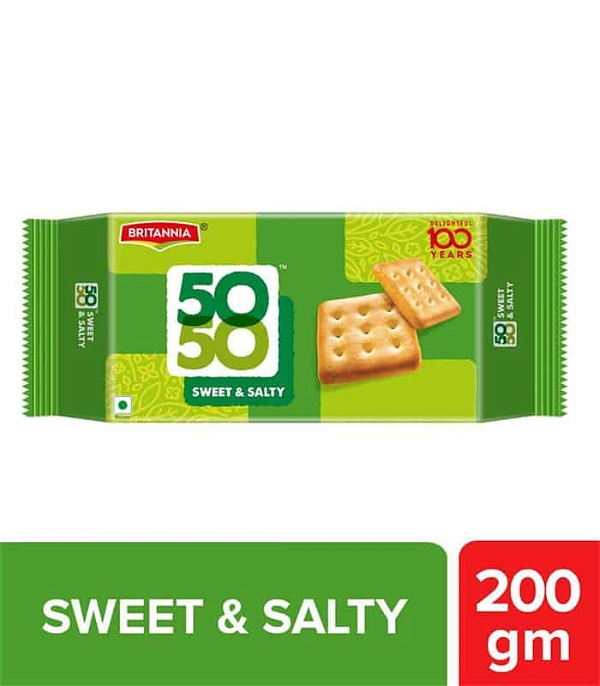Britannia britannia 50-50 sweet & salty biscuits - 200g