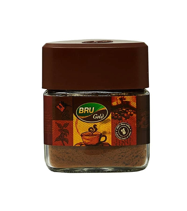 Bru bru gold pure coffee - 25g Jar