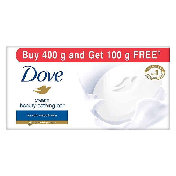 Dove Cream Beauty Bathing Bars - 500g