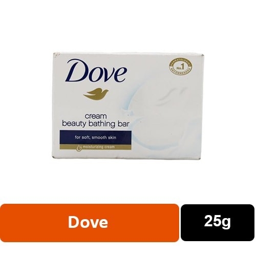 Dove dove cream beauty bathing soap bar -25g - 25g