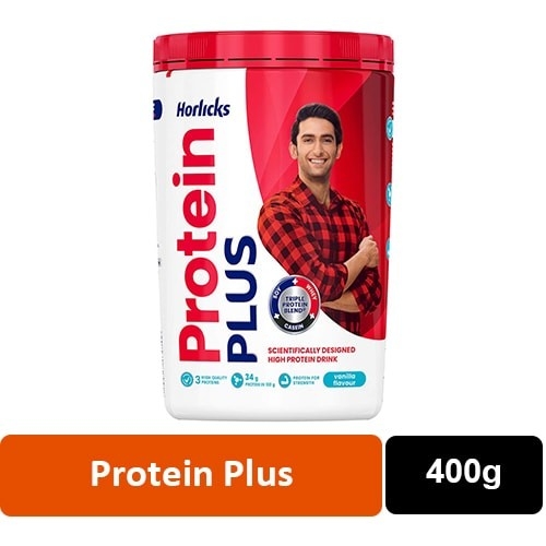 Horlicks Protein Plus Vanilla Flavour - 500g