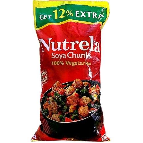 Nutrela nutrela soya mini chunks / soyabadi - 1kg + 12% Free