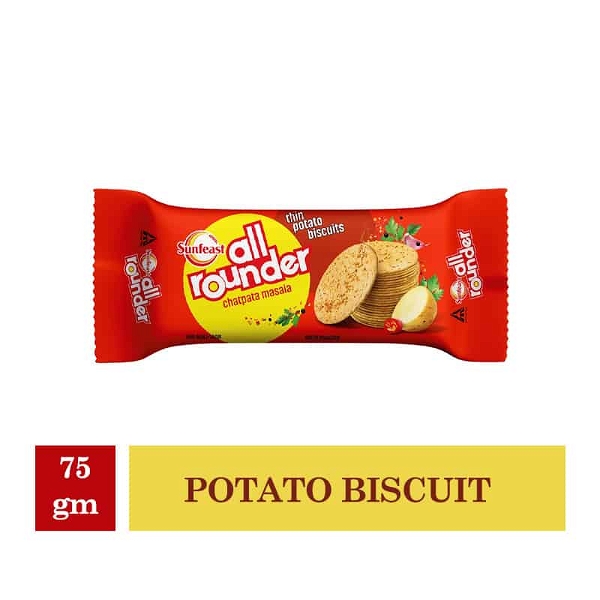 Sunfeast sunfeast all rounder biscuits(chatpata masala) - 75g