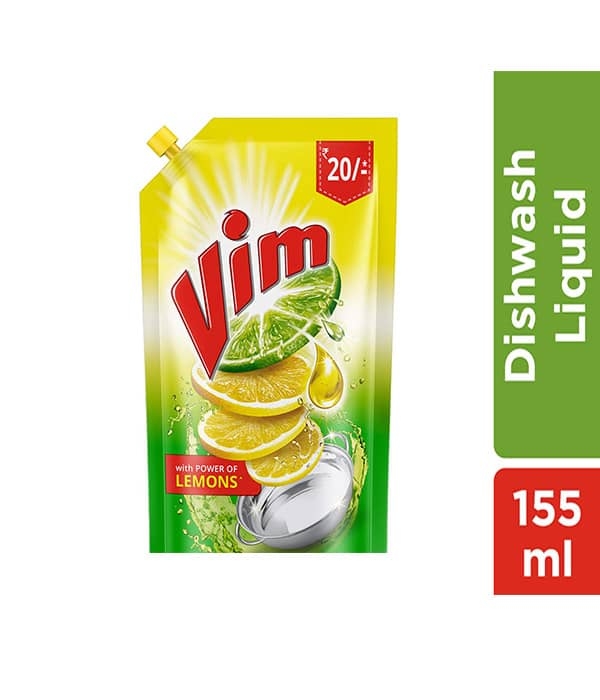 Vim Lemon Dishwash Gel - 155ml
