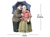 OLD COUPLE STATUE - 7 inch