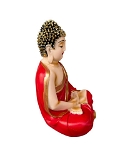 Small Meditation Buddha  - 5 Inch, Red