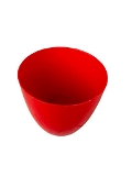 Multicolor Plastic Pot Without Plants - 6 Inch, Red