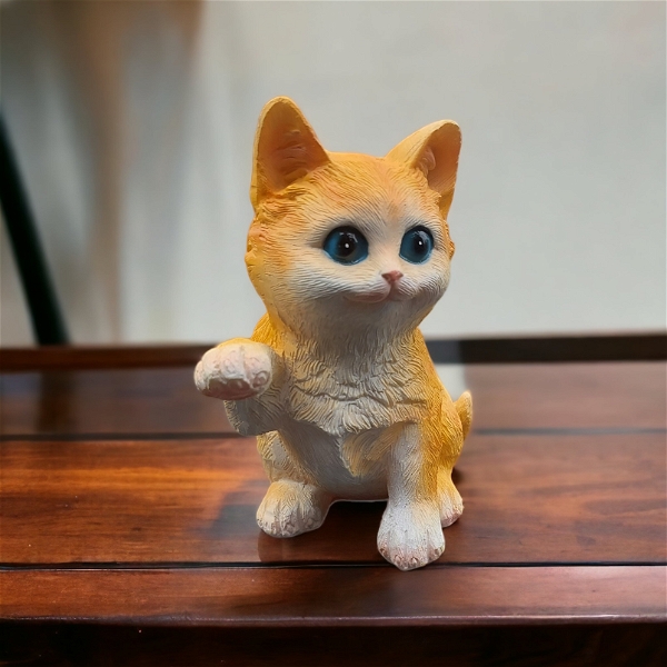 Mini Home Decor Cat staue - 5 inch, multi
