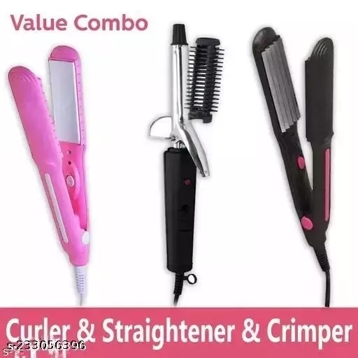 fcityin  2 In 1 Styling Combo Kit Of Mini Hair Straightener And Hair  Dryer 