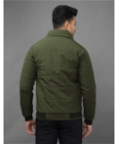 Men's 150gsm Poly Fill Padded Full Sleevs Casual Jacket - Green