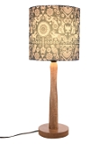 Indian Art Wooden Lamp