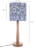 Indian Art Wooden Lamp
