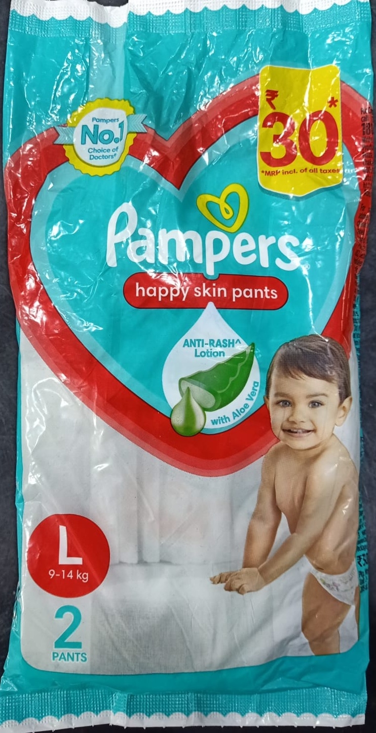 Pampers New Large Size Diapers Pants, 30 Count