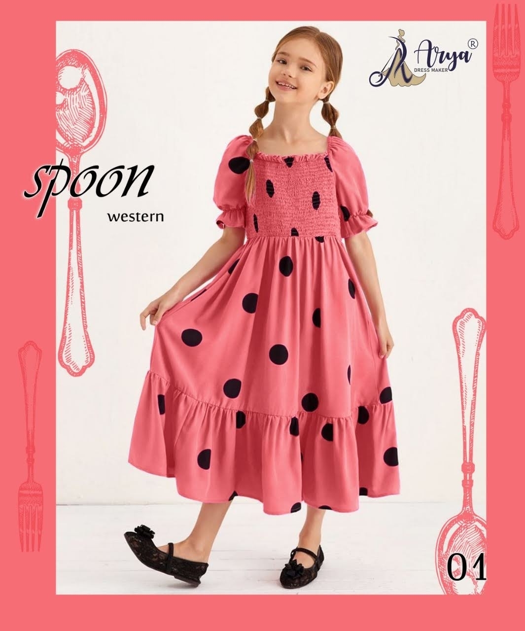 Pink Shibori Long Frock Dress  Navvi E Retail Private Limited