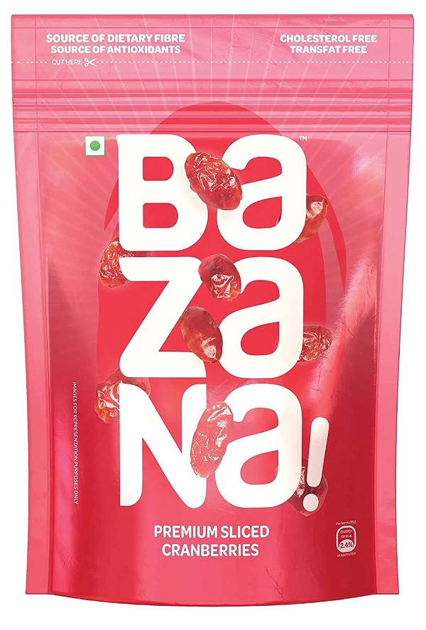 Bazana Discover the Delight of Bazana Cranberries 200 grams - 15x15x14