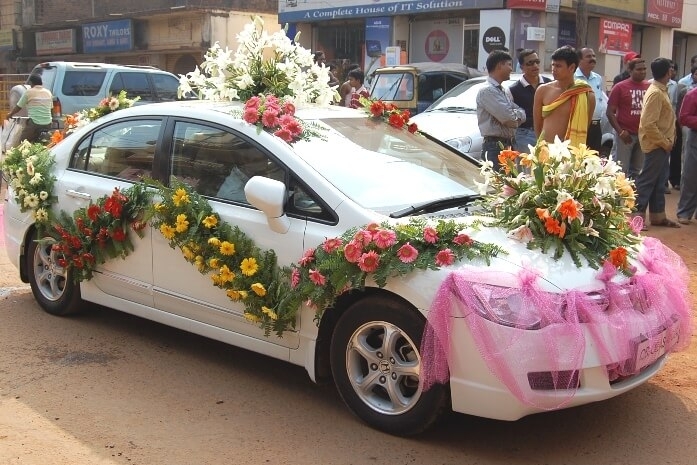 Wedding Car Decoration for Groom in India Editorial Stock Image - Image of  indian, event: 214974589