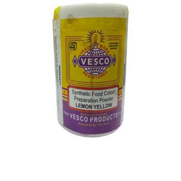 Vesco Food Colour - 100g, Lemon Yellow