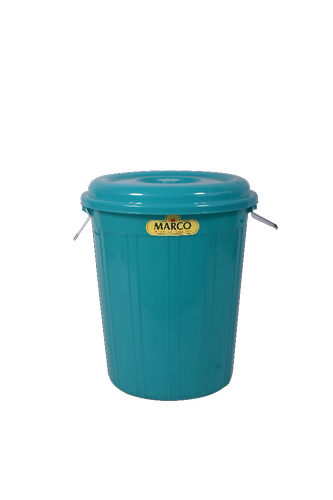 Marco Plastic Bucket With Cover - Red, Green, Blue, 60