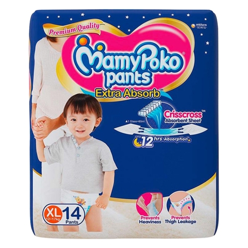 MamyPoko Pants Extra Absorb - 14 pants, XL (12-17kg)
