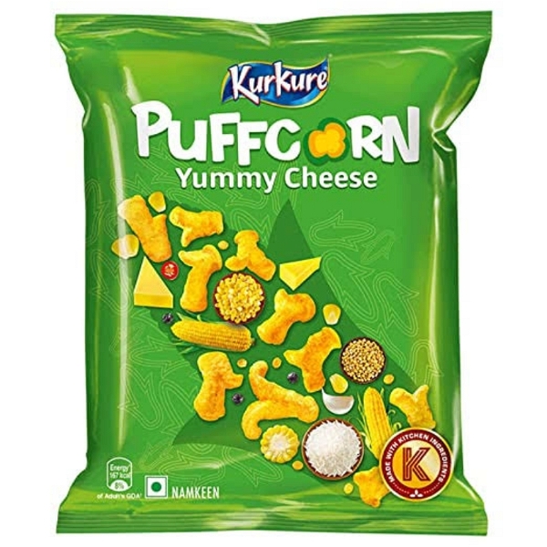 Kurkure Puffcorn - Yummy Cheese, 28g