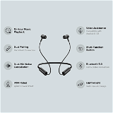 MI Sonicbass Wireless Bluetooth Neckband Headset - Black